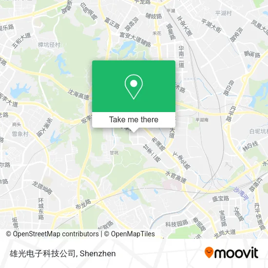 雄光电子科技公司 map