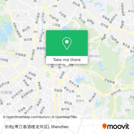 街电(粤江春酒楼龙华店) map
