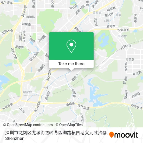 深圳市龙岗区龙城街道嶂背园湖路横四巷兴元胜汽修 map
