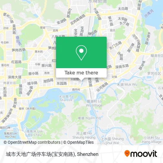 城市天地广场停车场(宝安南路) map