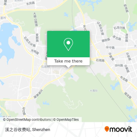 溪之谷收费站 map