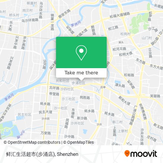 鲜汇生活超市(步涌店) map