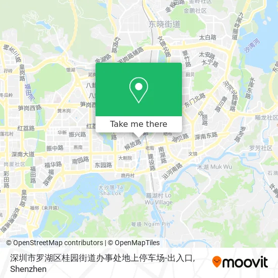 深圳市罗湖区桂园街道办事处地上停车场-出入口 map