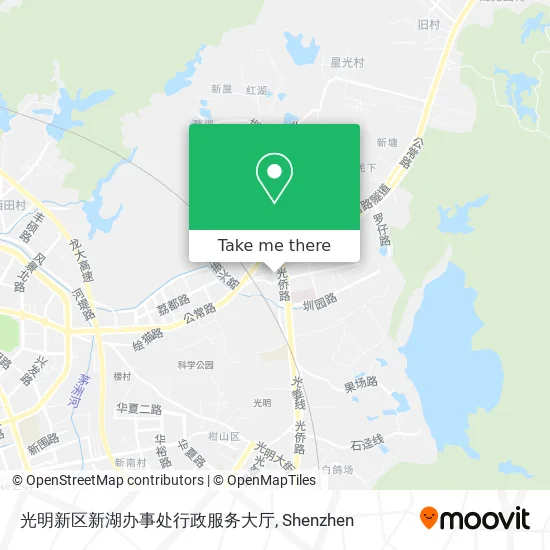 光明新区新湖办事处行政服务大厅 map