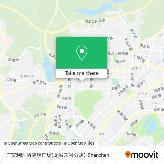 广安利医药健康广场(龙城东兴分店) map