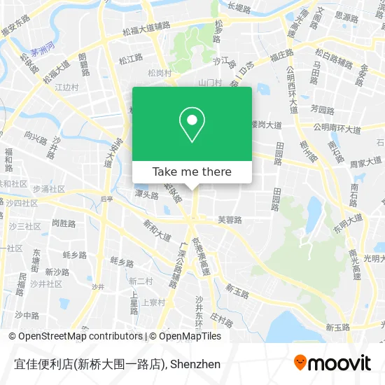 宜佳便利店(新桥大围一路店) map