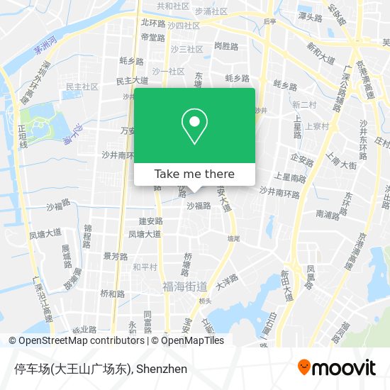 停车场(大王山广场东) map