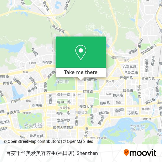 百变千丝美发美容养生(福田店) map