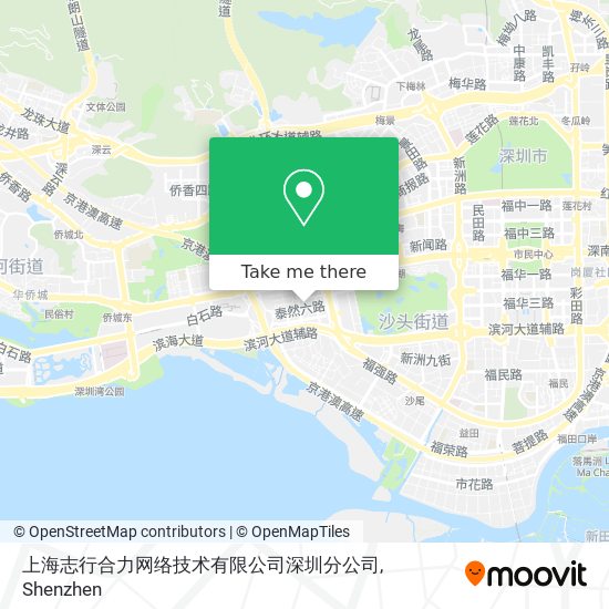 上海志行合力网络技术有限公司深圳分公司 map