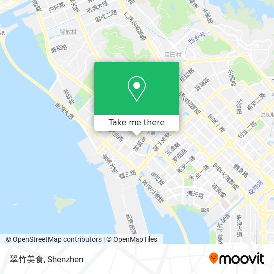 翠竹美食 map