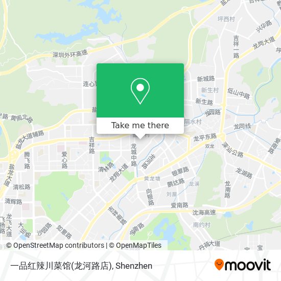 一品红辣川菜馆(龙河路店) map