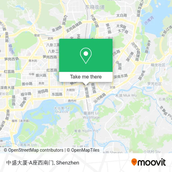 中盛大厦-A座西南门 map