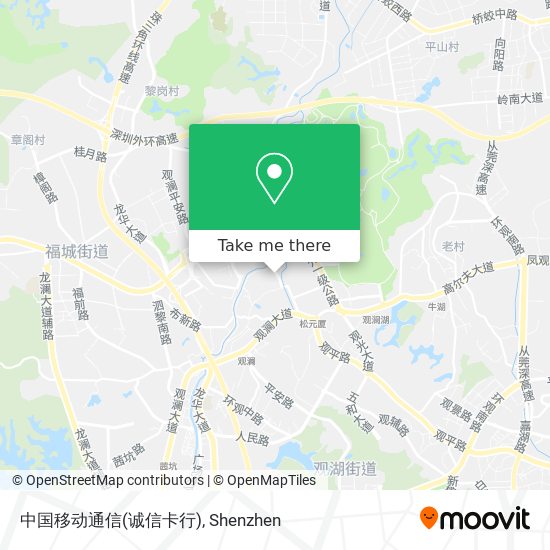 中国移动通信(诚信卡行) map