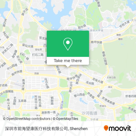 深圳市前海望康医疗科技有限公司 map