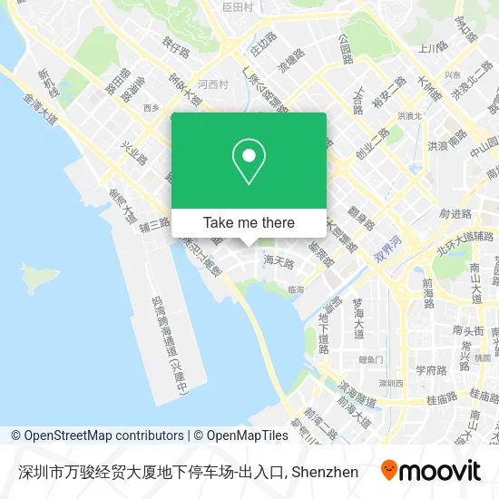深圳市万骏经贸大厦地下停车场-出入口 map