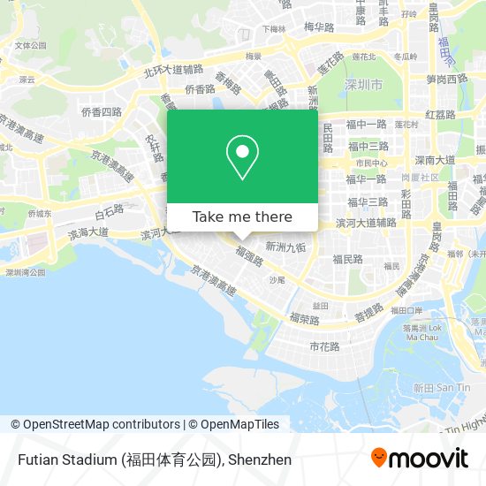 Futian Stadium (福田体育公园) map