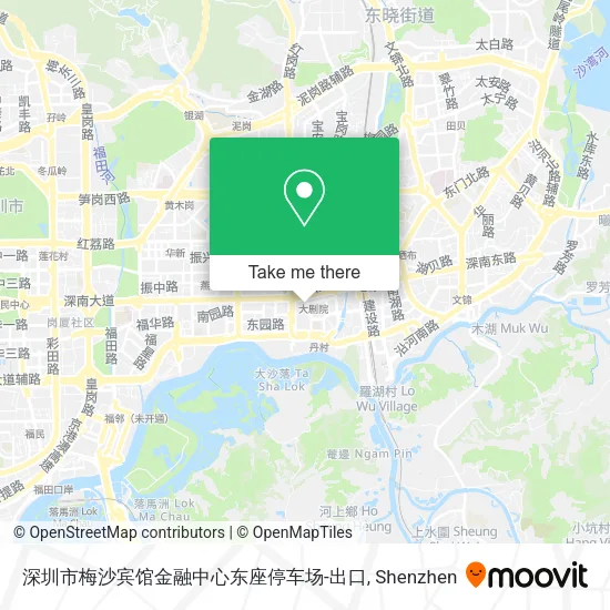 深圳市梅沙宾馆金融中心东座停车场-出口 map
