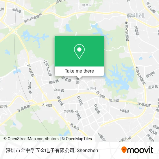 深圳市金中孚五金电子有限公司 map
