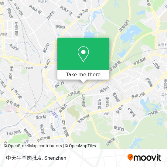 中天牛羊肉批发 map
