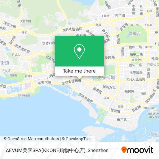 AEVUM美容SPA(KKONE购物中心店) map