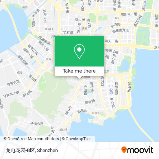 龙电花园-B区 map