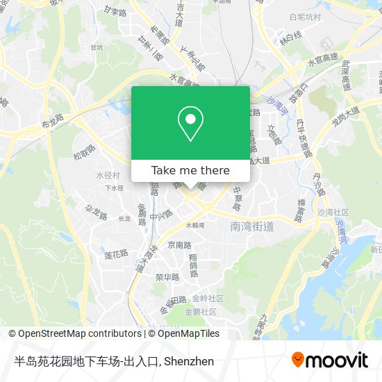 半岛苑花园地下车场-出入口 map
