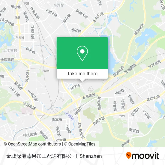 金城深港蔬果加工配送有限公司 map