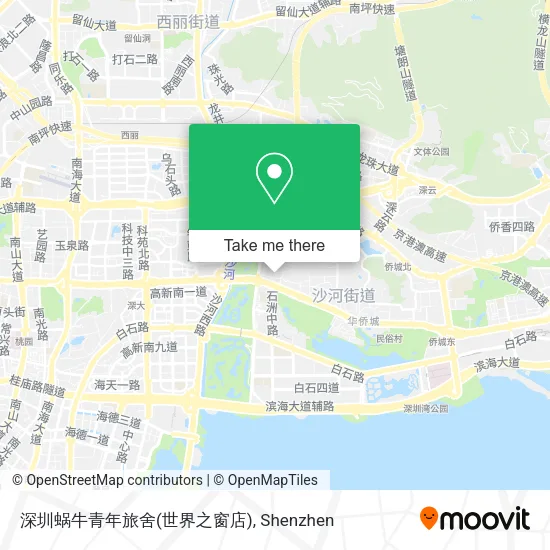 深圳蜗牛青年旅舍(世界之窗店) map