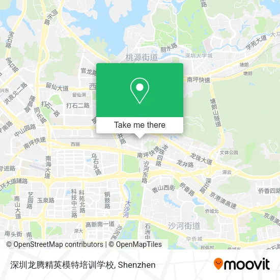 深圳龙腾精英模特培训学校 map
