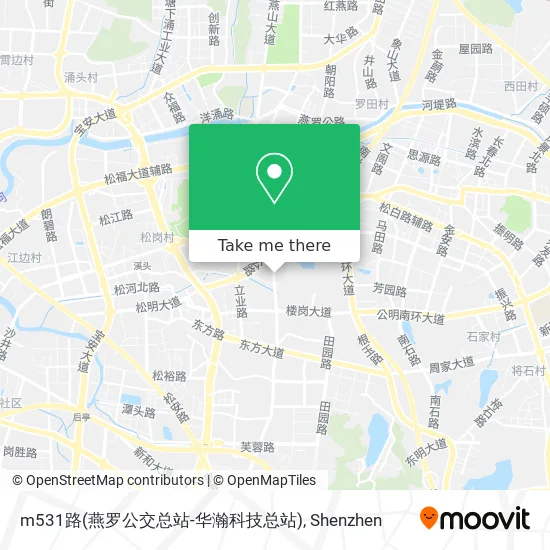 m531路(燕罗公交总站-华瀚科技总站) map