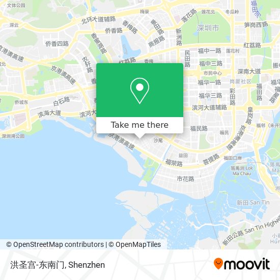 洪圣宫-东南门 map