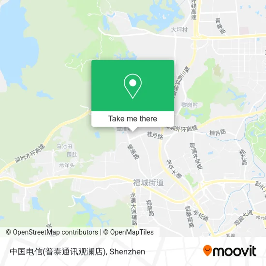 中国电信(普泰通讯观澜店) map