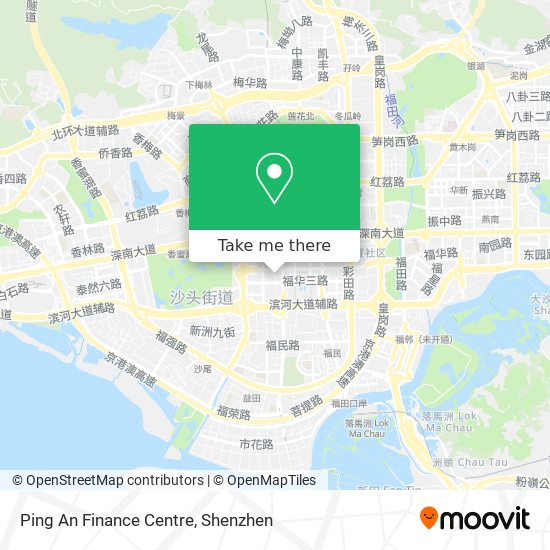 Ping An Finance Centre map