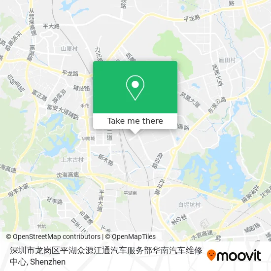 深圳市龙岗区平湖众源江通汽车服务部华南汽车维修中心 map