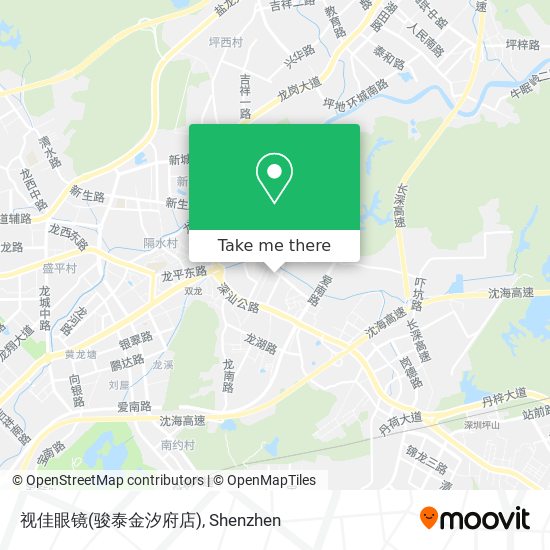 视佳眼镜(骏泰金汐府店) map