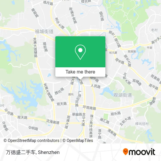 万德盛二手车 map