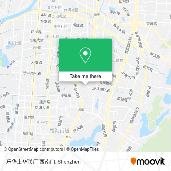 乐华士华联厂-西南门 map