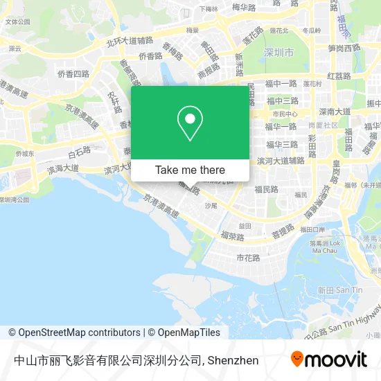 中山市丽飞影音有限公司深圳分公司 map