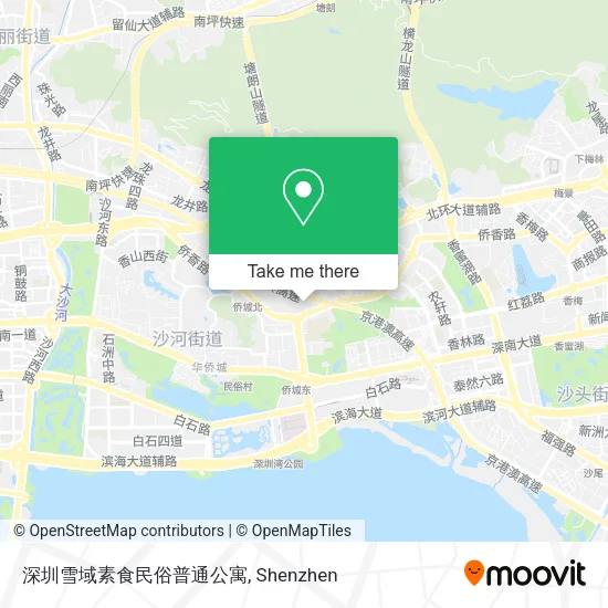 深圳雪域素食民俗普通公寓 map
