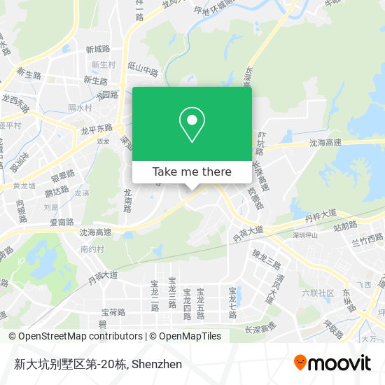 新大坑别墅区第-20栋 map