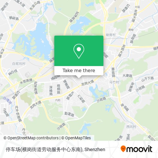 停车场(横岗街道劳动服务中心东南) map