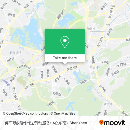 停车场(横岗街道劳动服务中心东南) map