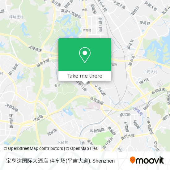 宝亨达国际大酒店-停车场(平吉大道) map
