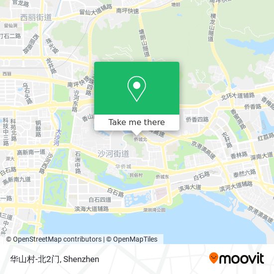 华山村-北2门 map