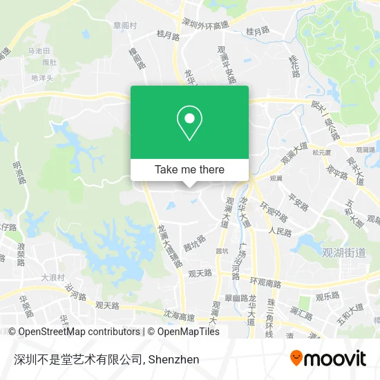深圳不是堂艺术有限公司 map