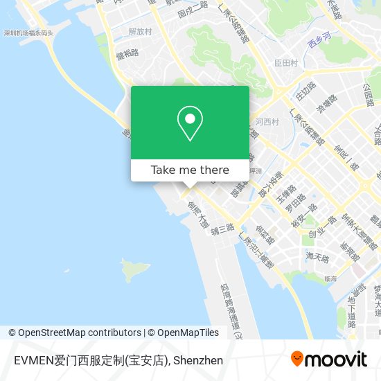 EVMEN爱门西服定制(宝安店) map