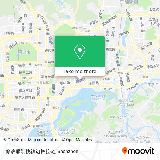 修改服装挑裤边换拉链 map