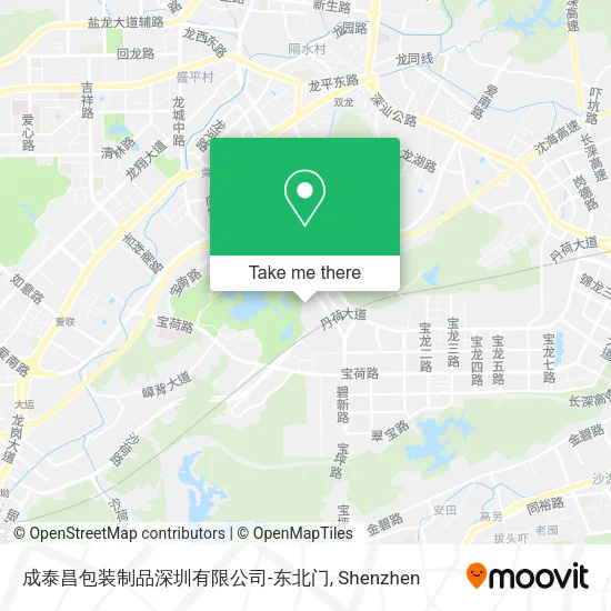 成泰昌包装制品深圳有限公司-东北门 map