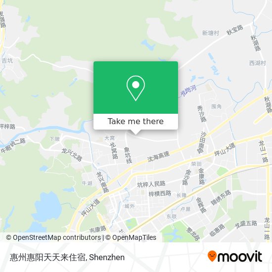 惠州惠阳天天来住宿 map