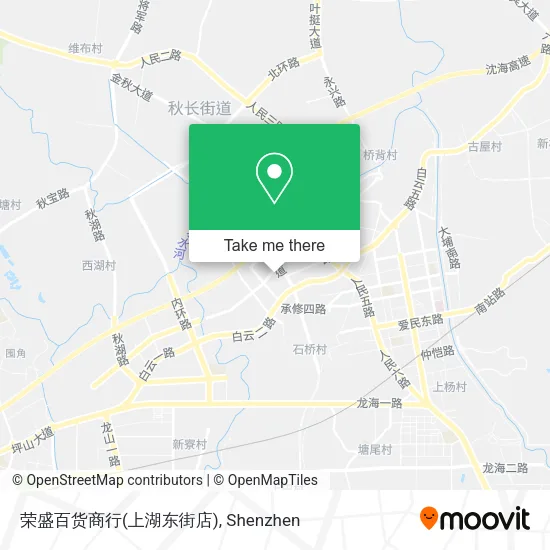 荣盛百货商行(上湖东街店) map